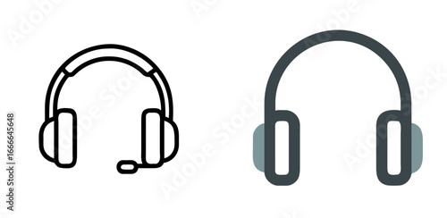 Headphones Icon Design for Music, Audio, and Entertainment Applications