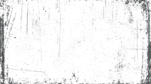 Old grunge border texture overlay. Scratched and faded surface with visual noise. Perfect for vintage backgrounds and graphic design use.