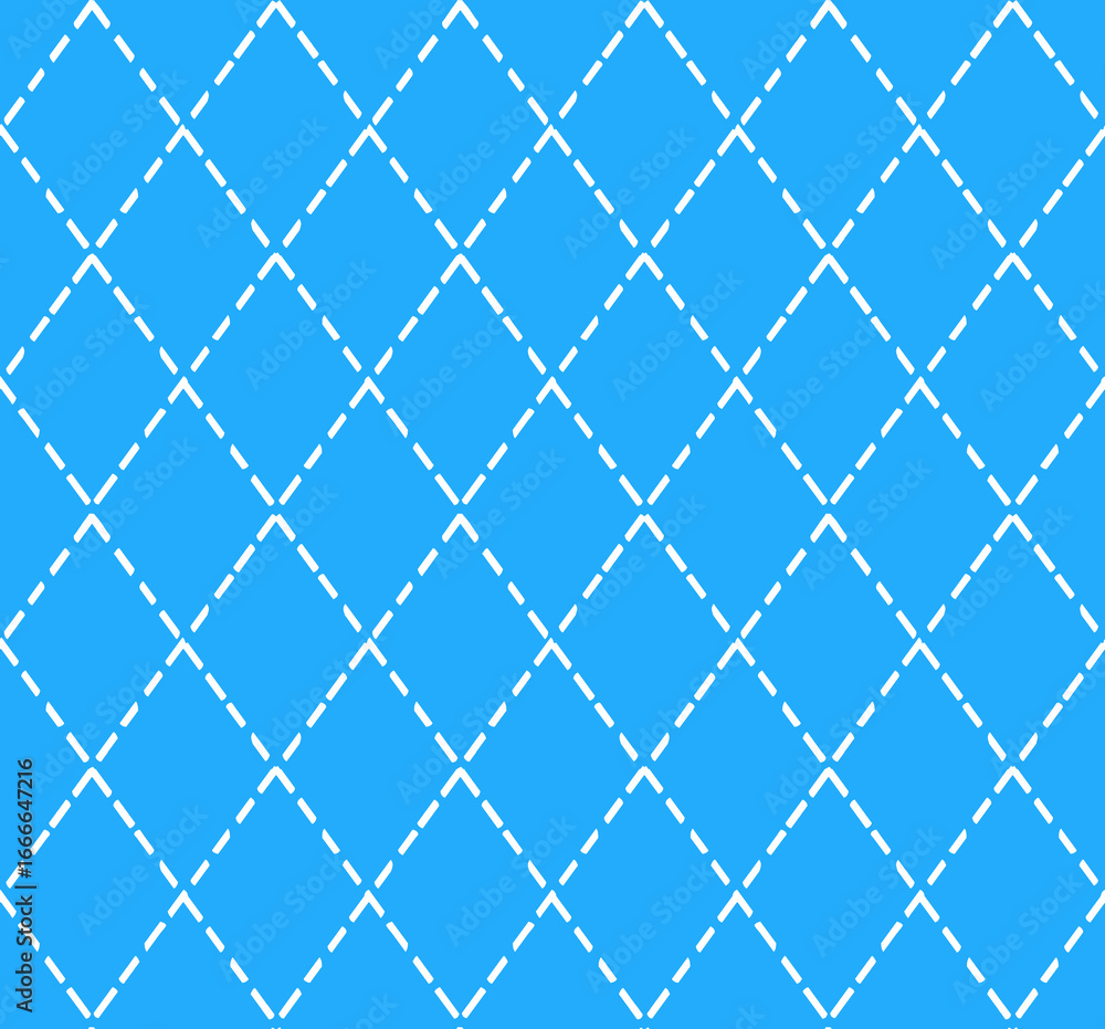 Fototapeta premium Blue Argyle Coordinate Seamless Repeat