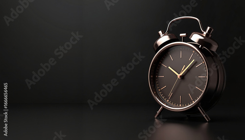 Wallpaper Mural Vintage alarm clock on a black surface in modern style   Torontodigital.ca