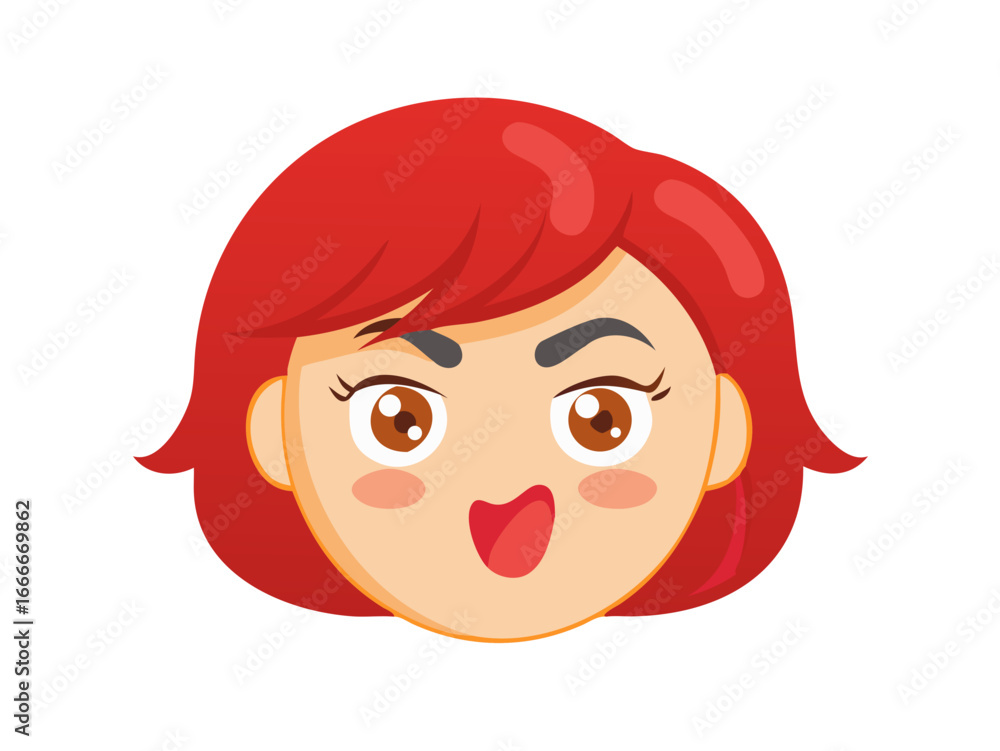 Fototapeta premium girl with red hair