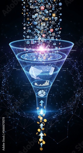 Data funnel, digital transformation