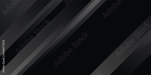 Black abstract background. Elegant dark diagonal shape elements.