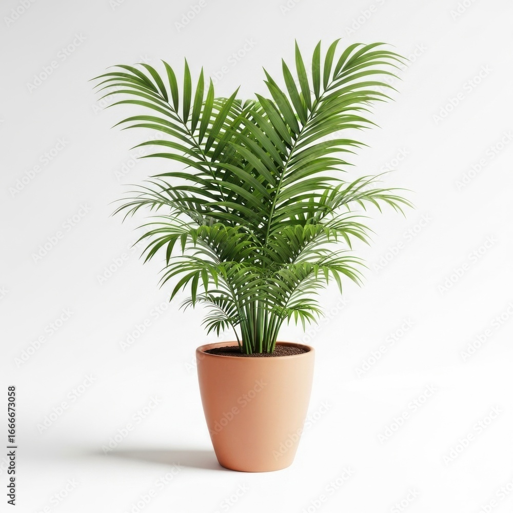 Fototapeta premium Palm tree in a pot