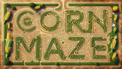 Aerial Corn Maze: 