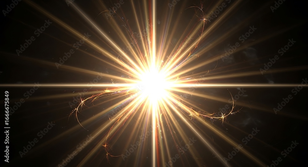 Obraz premium Abstract radiating lightburst