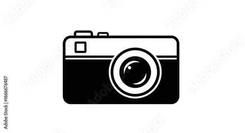 A simple black silhouette icon of a puffy weather cloud, isolated on a plain white background.