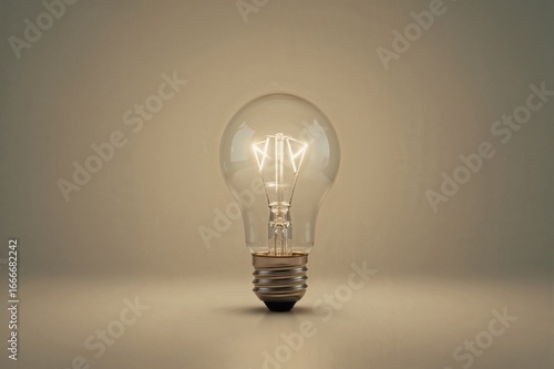 Bright lightbulb featuring a glowing map inside the filament (series)