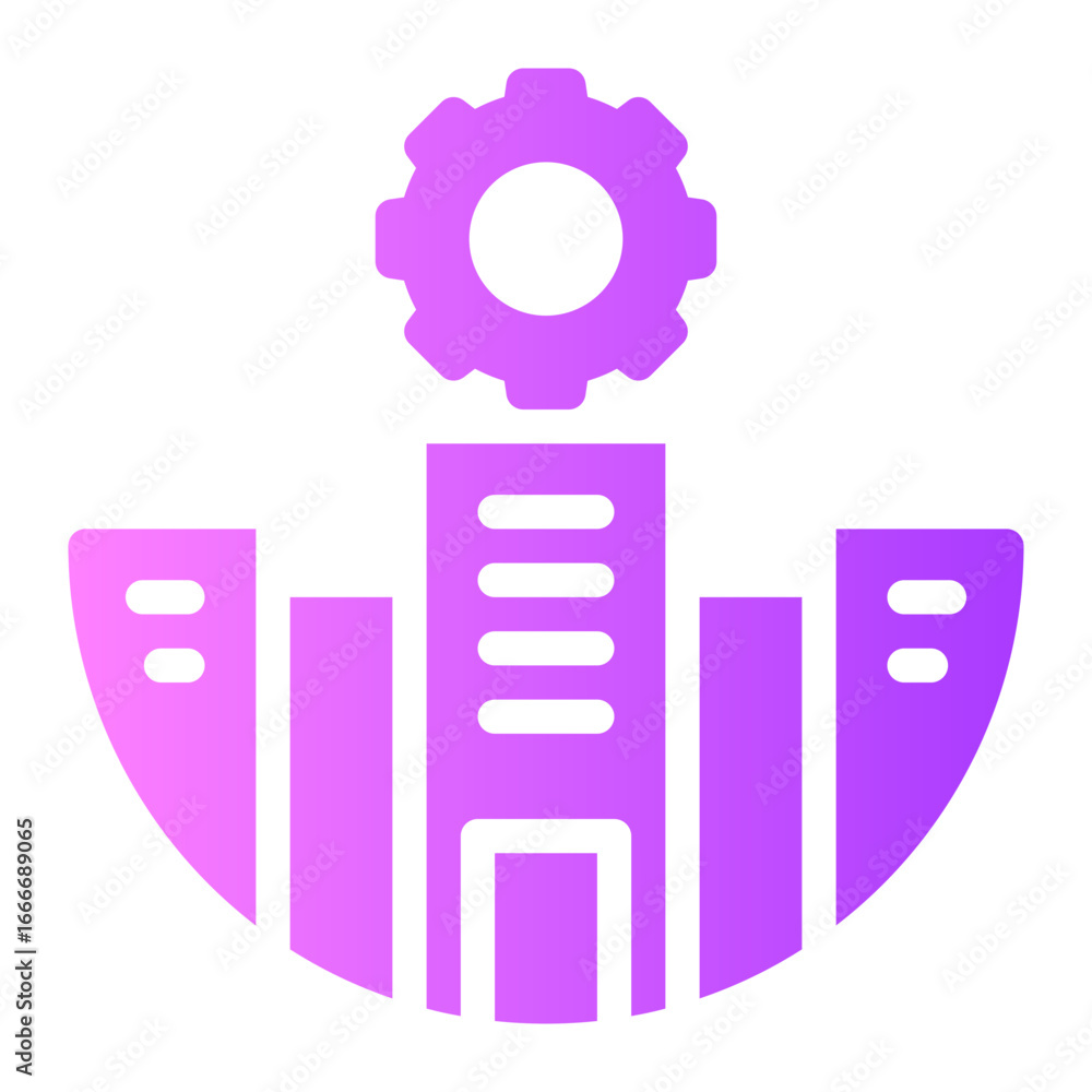 Obraz premium business gradient icon