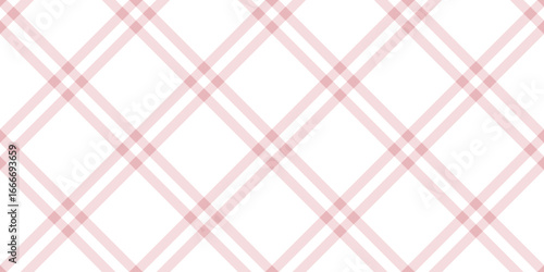 Pastel pink gingham seamless pattern for nursery, baby shower, and fabric