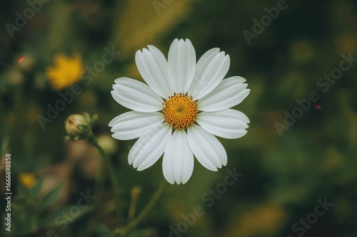 Close-up of a white and yel...
