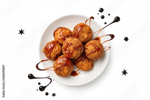 A plate featuring tasty chi...