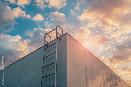 Structure featuring a ladde...