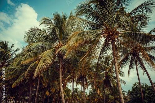 A beautiful tropical scene ...