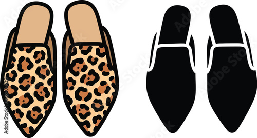 Shop stylish leopard print mules and black mules for women online