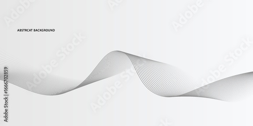 Abstract vector background with black wavy lines. EPS10
