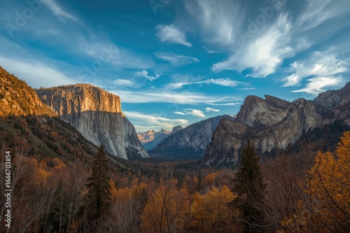 A scenic mountain scene in ...