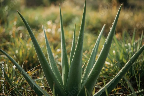 Close-up of an Aloe Vera Pl...