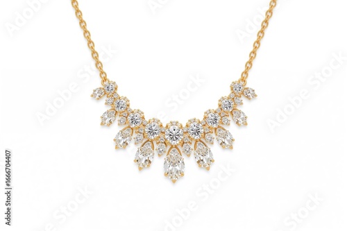 An elegant pendant displaye...