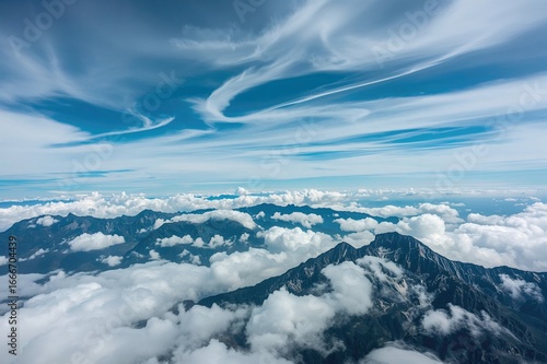 A dramatic cloud-filled sky...