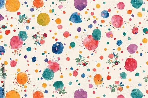 Seamless watercolor design ...