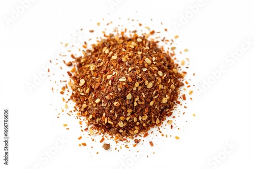 A tiny amount of fajita spice against a plain white backdrop