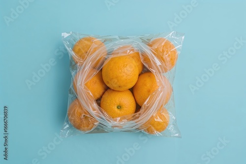Transparent plastic bag fil...