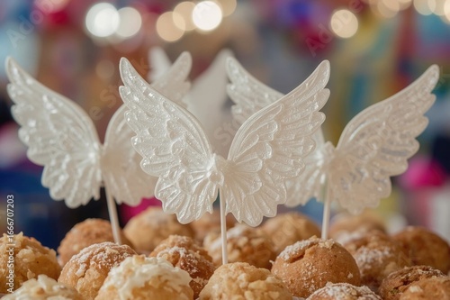 Deep-fried pastries shaped ...