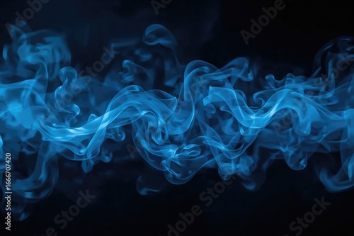 Abstract blue smoke pattern...