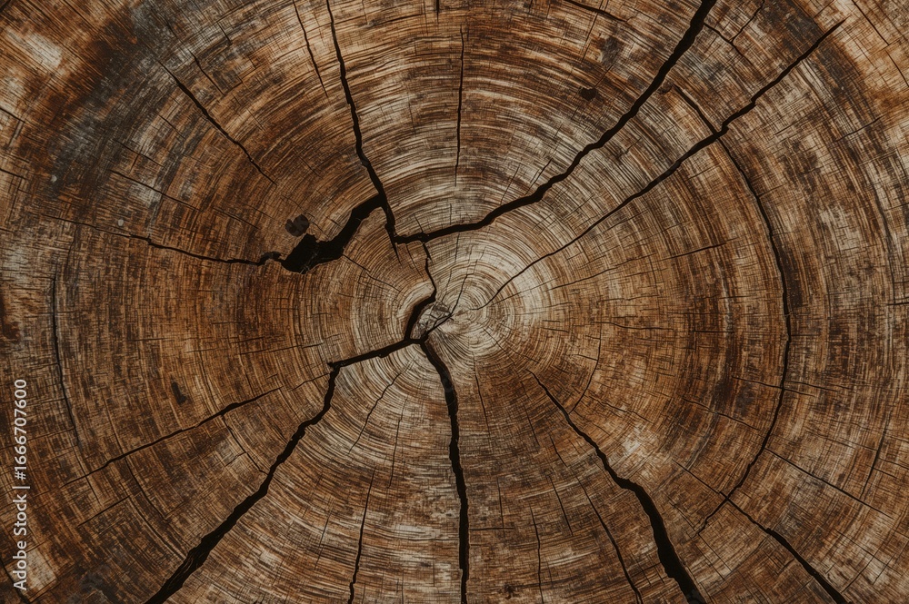 Fototapeta premium Tropical forest tree bark texture with natural wood grain pattern and abstract design frame