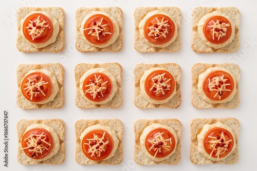 Gourmet appetizers featurin...