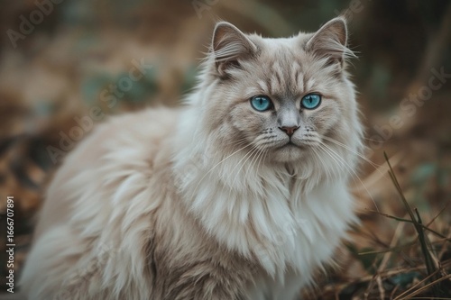 A stunning pale grey feline...