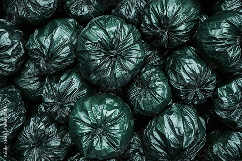 Collection of trash bags di...