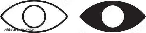 eye,icon red outline, optical illusion, minimalist, abstract, simple, conceptual, modern art  style, simple, clean, line icon, vector illustration