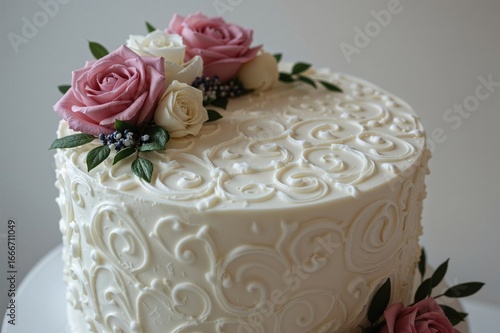 An elegantly adorned engage...