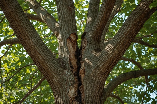 A Tree Featuring a Trunk Di...