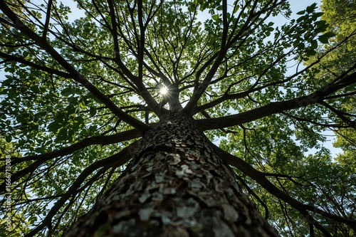 View of a tree from above h...