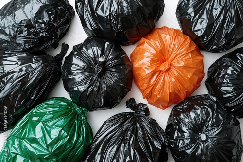 Collection of vibrant trash...