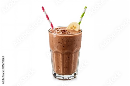 A cup containing a chocolat...