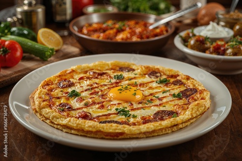 Traditional egg and vegetab...