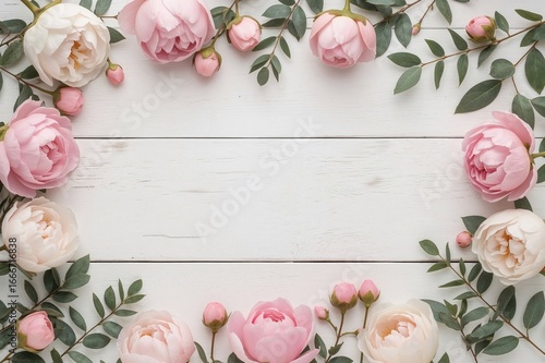 Wreath composed of pink and...