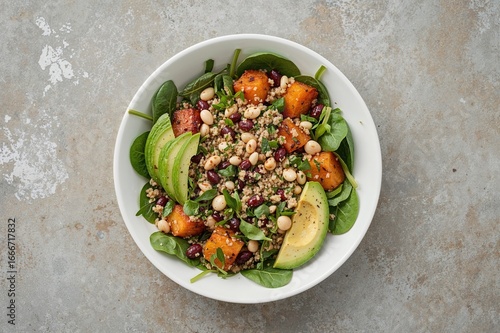A bowl filled with quinoa s...