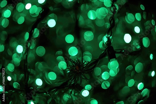 Blurred festive lights with...
