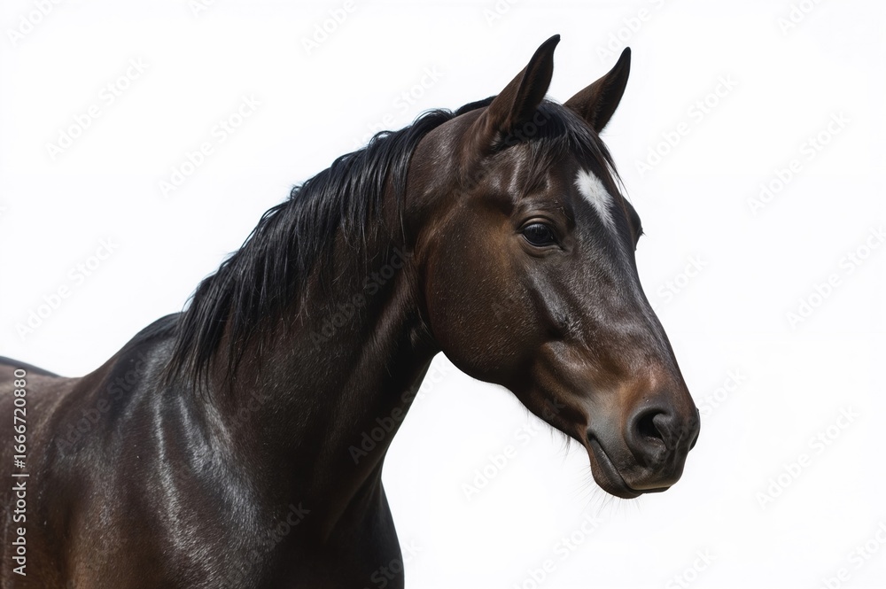 Obraz premium A stunning ebony stallion