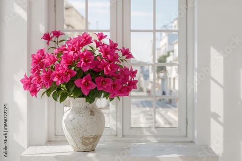 A stunning pink bougainvill...