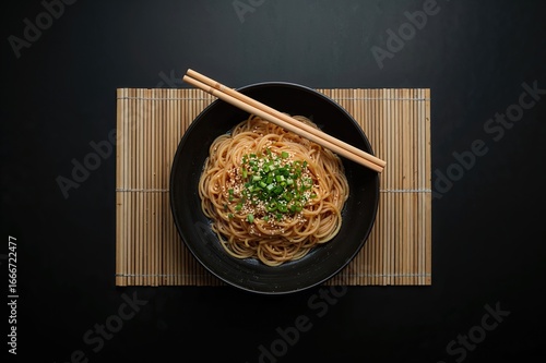 Flat lay of a bowl filled w...