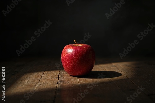 A Crimson Apple Resting on ...