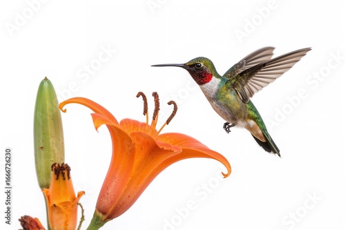 A juvenile male ruby-throat...