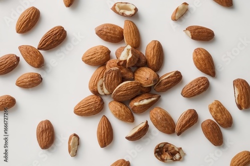 Collection of raw almond pi...
