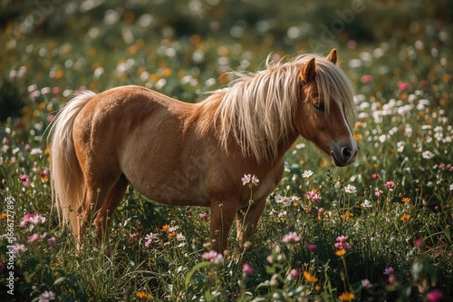A stunning haflinger pony s...